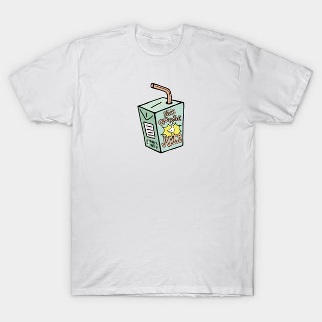 SIlly Goose Juice Retro Blue T-Shirt by maura41